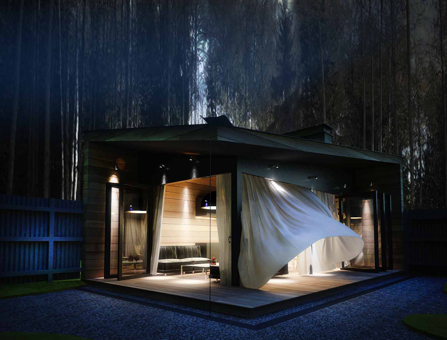 Gazebo in the Moscow reg.