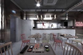 Japanese bar design ideas sushi