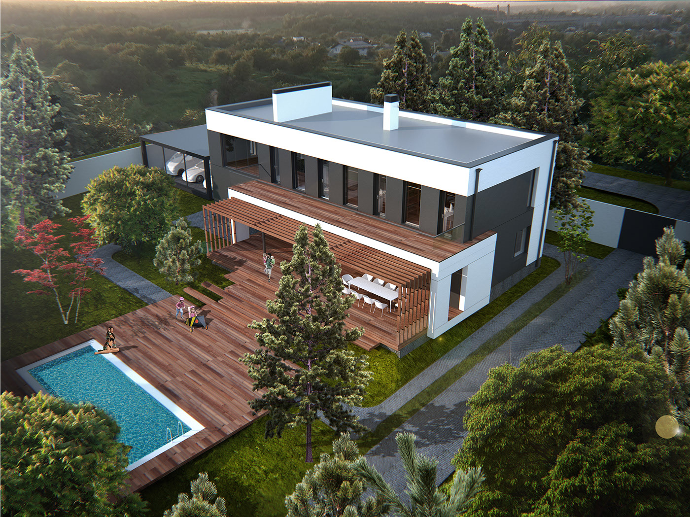 Architectural project of the family house
