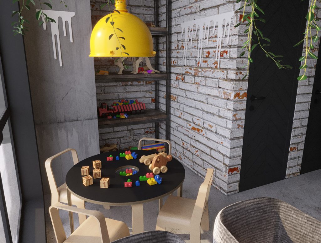 Coffee shop design kids space