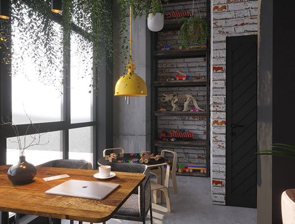 Coffee shop design kids space