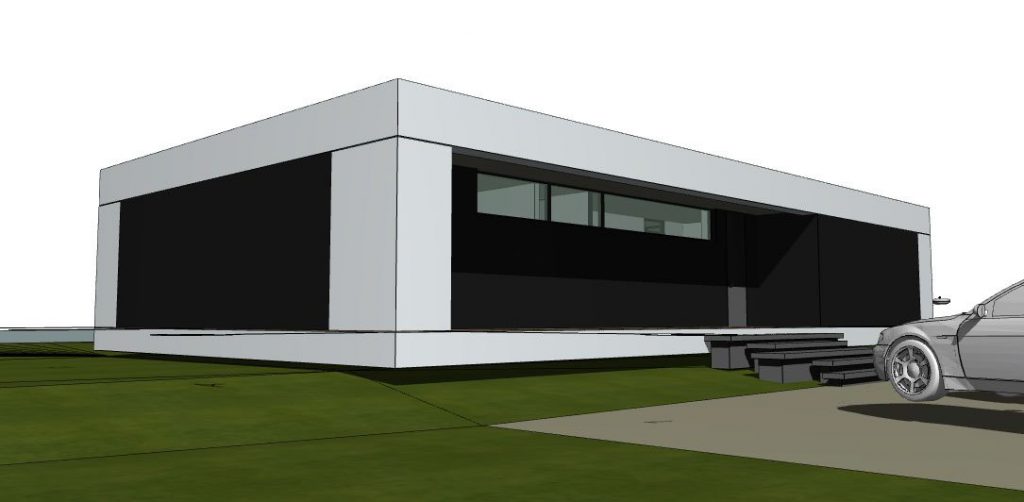 Architectural project of a country house