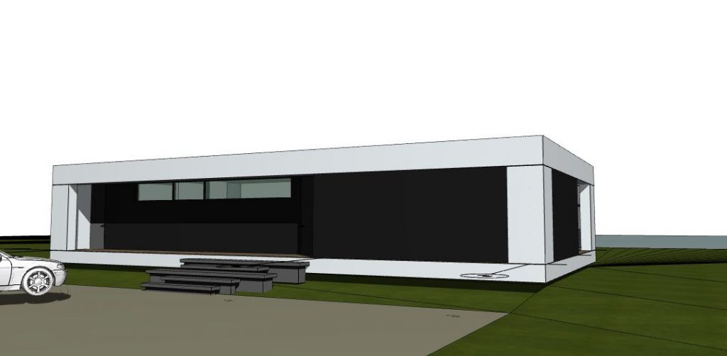 Architectural project of a country house