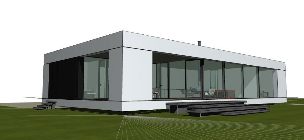 Architectural project of a country house