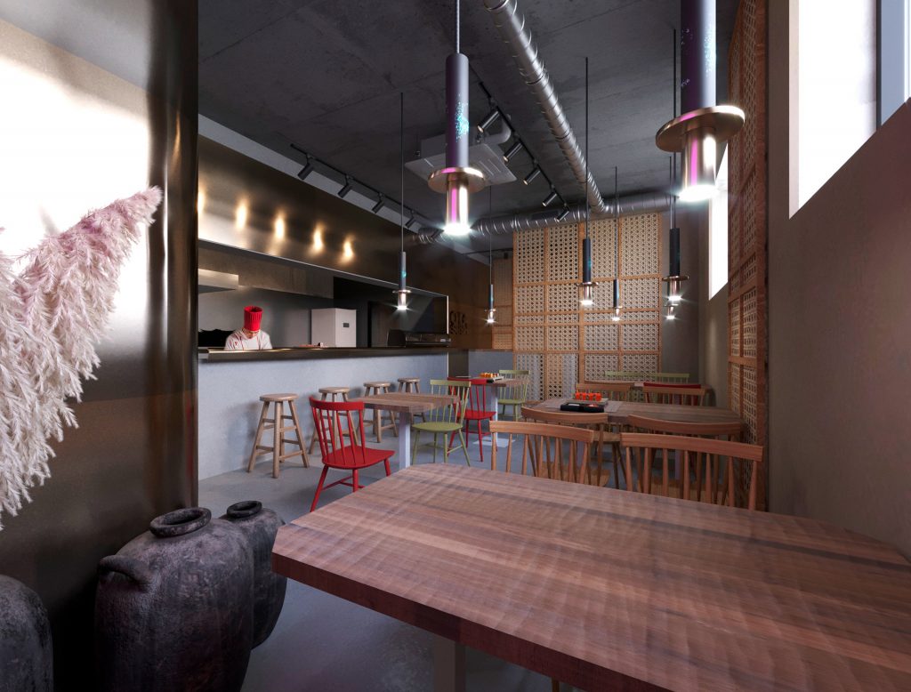 Japanese bar design ideas sushi